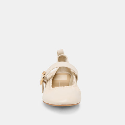 Caely Bone Leather Ballet Flats | Dolce Vita New