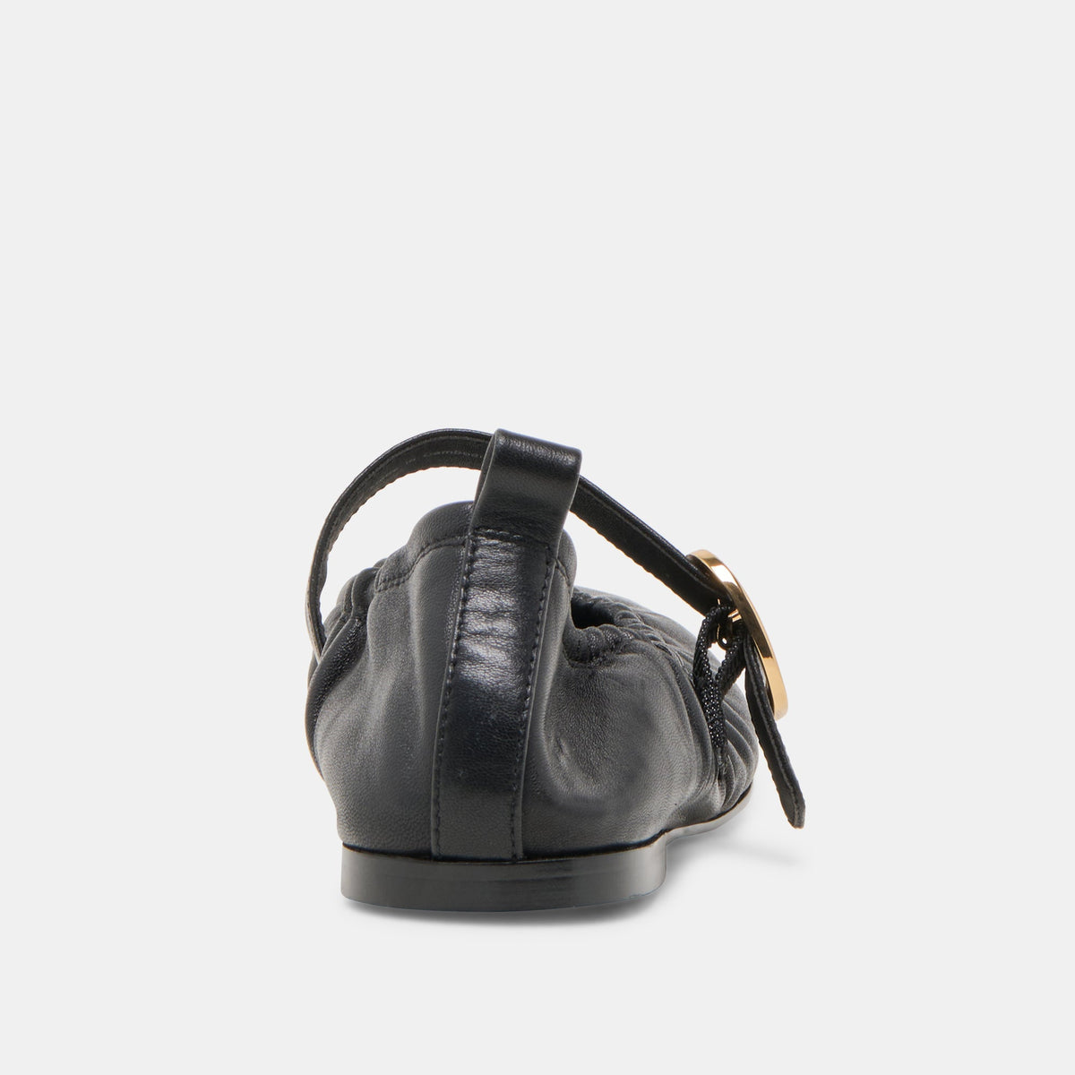 Caely Black Leather Ballet Flats | Dolce Vita Essential