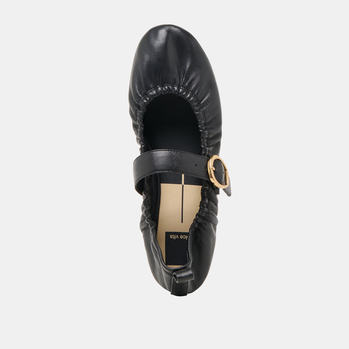 Caely Black Leather Ballet Flats | Dolce Vita Essential
