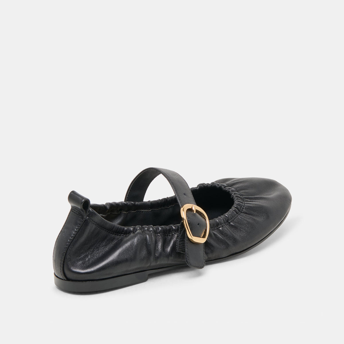 Caely Black Leather Ballet Flats | Dolce Vita Essential