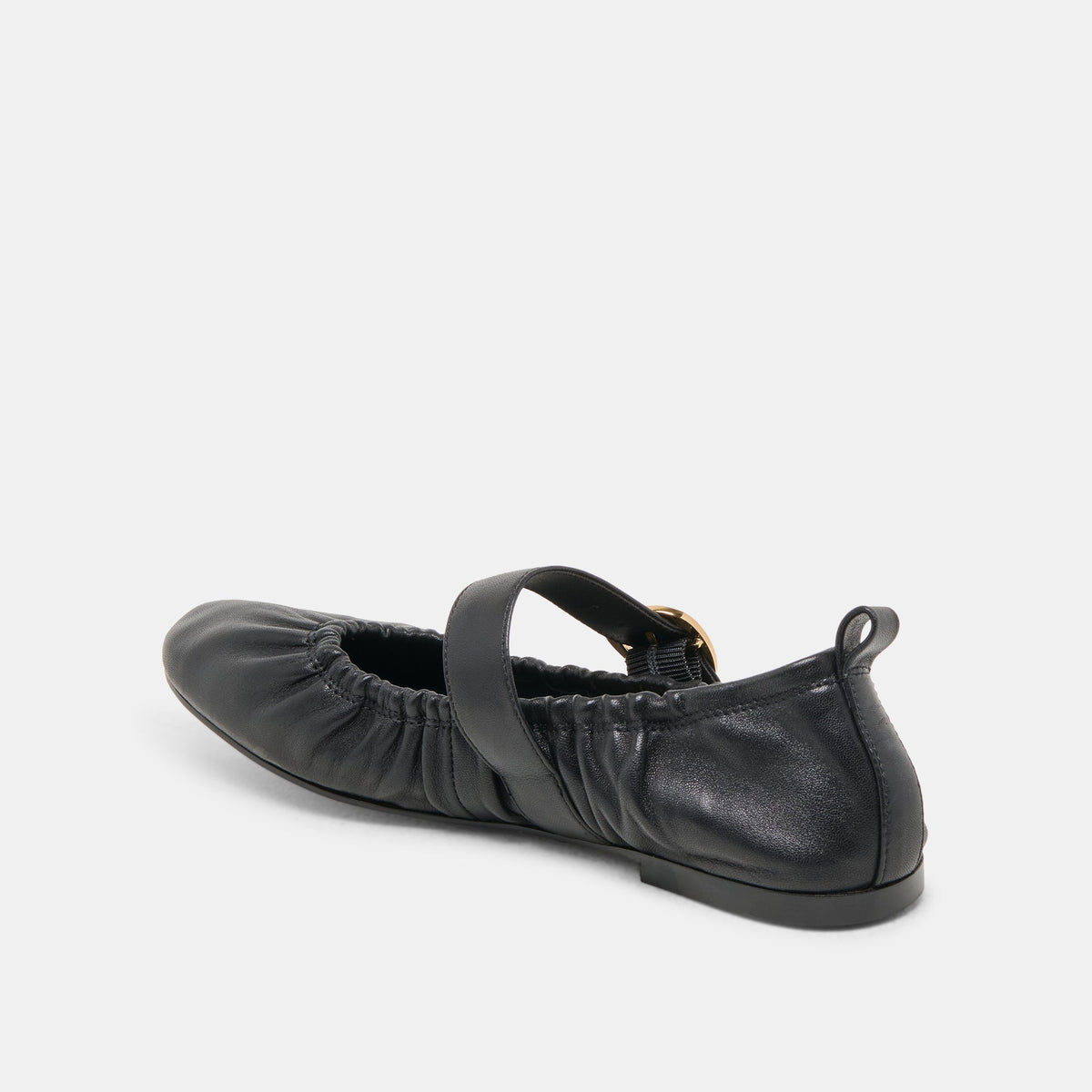 Caely Black Leather Ballet Flats | Dolce Vita Essential