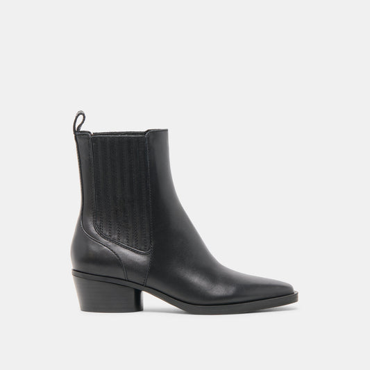 Faint H2O Waterproof Black Leather Booties | Dolce Vita Customer Favorite