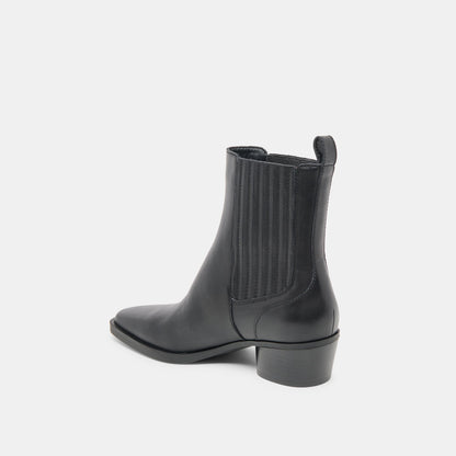 Faint H2O Waterproof Black Leather Booties | Dolce Vita Customer Favorite