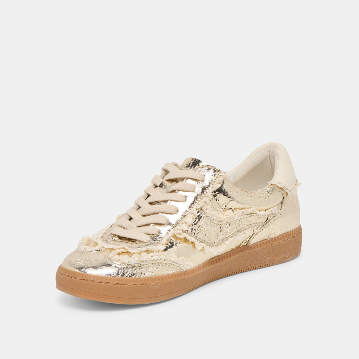 Notice Lace Platinum Distressed Leather Sneakers | Dolce Vita Featured