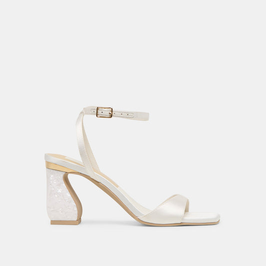 Tilda True White Satin Heels | Dolce Vita Exclusive