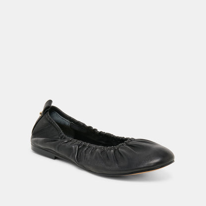Conrad Black Leather Ballet Flats | Dolce Vita Top Pick
