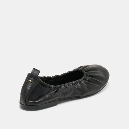 Conrad Black Leather Ballet Flats | Dolce Vita Top Pick