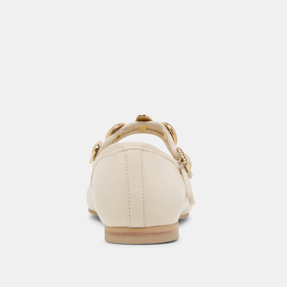 Relan Off White Leather Ballet Flats | Dolce Vita Value