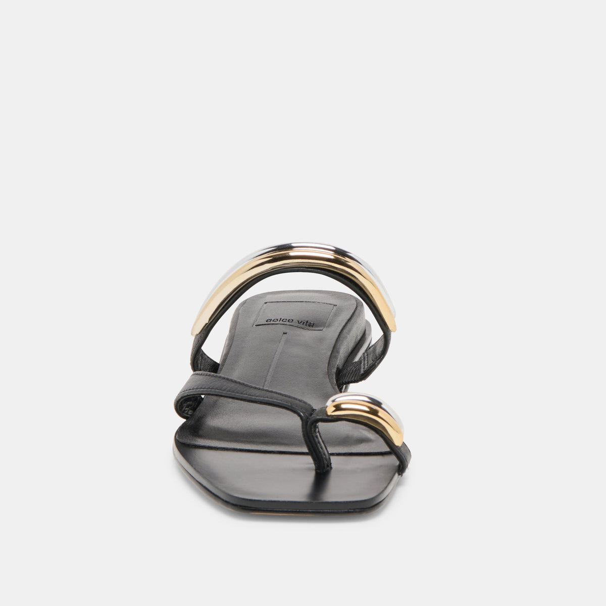Tarina Black Leather Sandals | Dolce Vita Premium