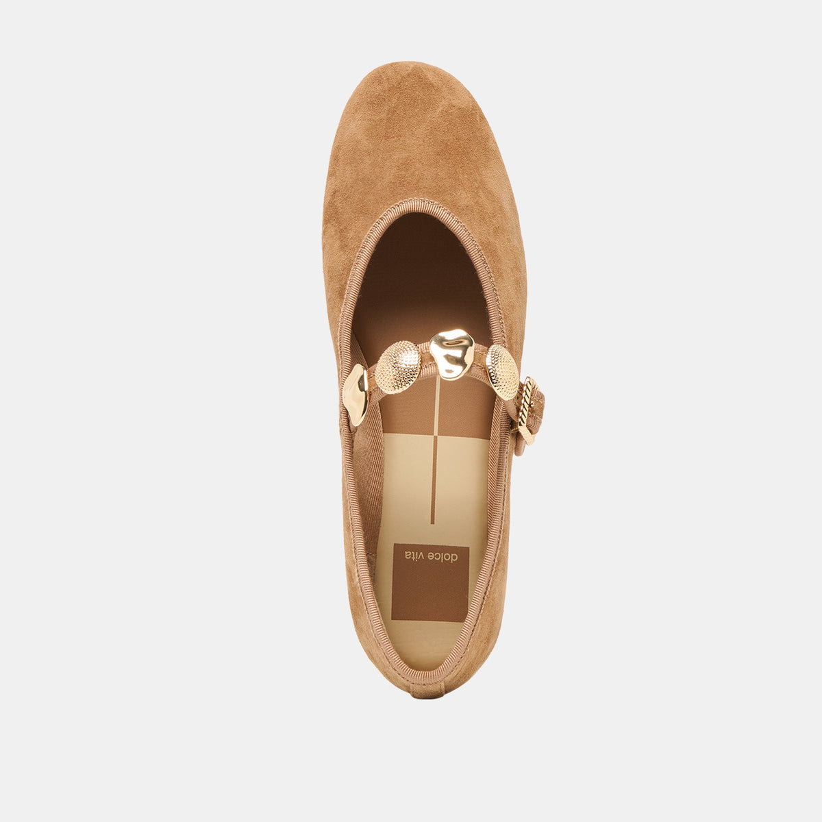 Relan Lt Brown Suede Ballet Flats | Dolce Vita Best Price