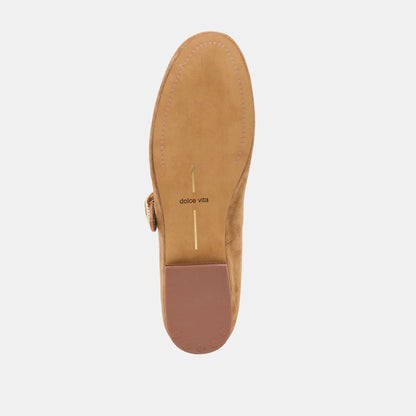Relan Lt Brown Suede Ballet Flats | Dolce Vita Best Price