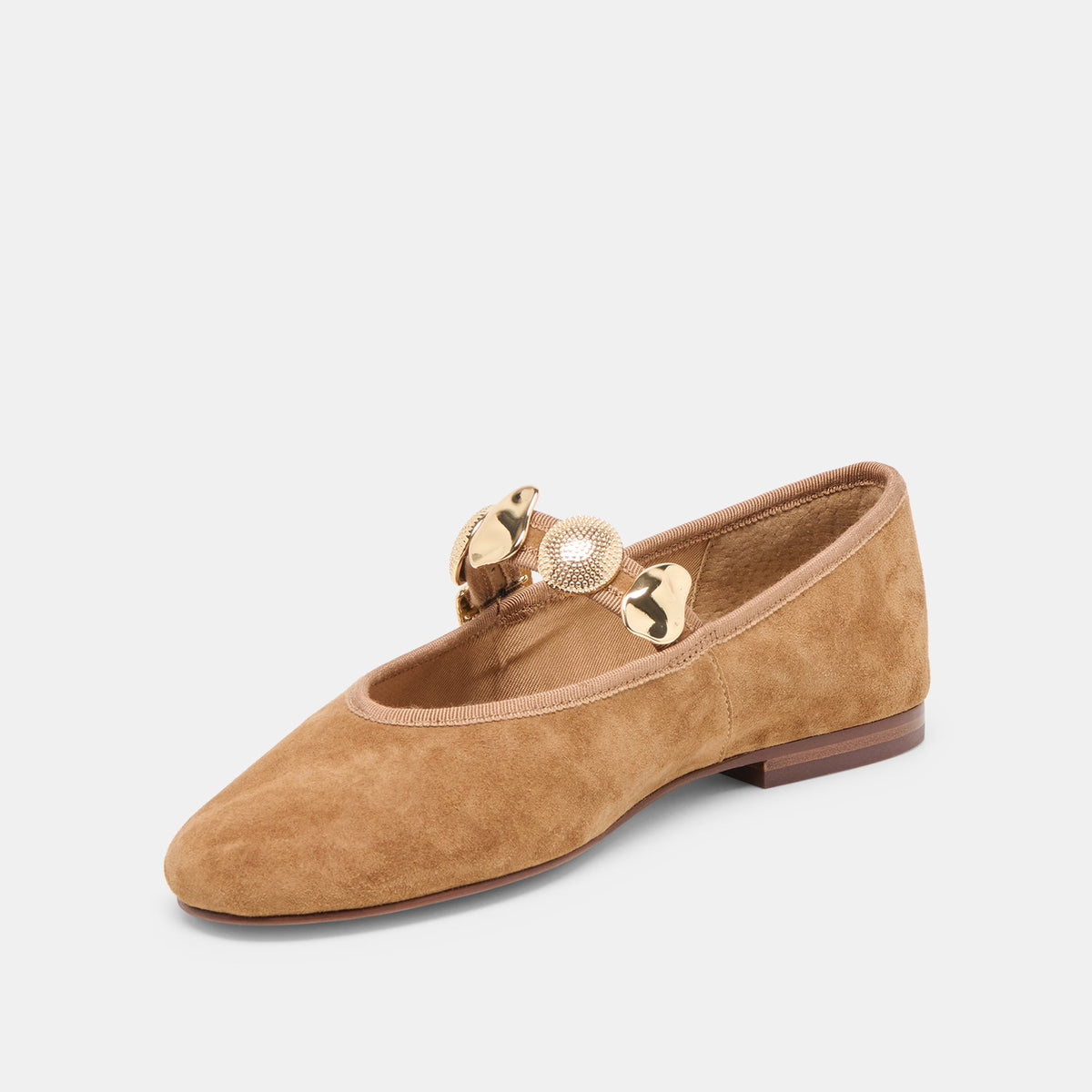 Relan Lt Brown Suede Ballet Flats | Dolce Vita Best Price