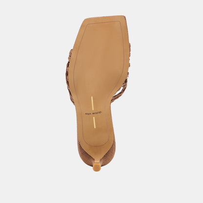Bowen Cognac Raffia Heels | Dolce Vita Top Pick