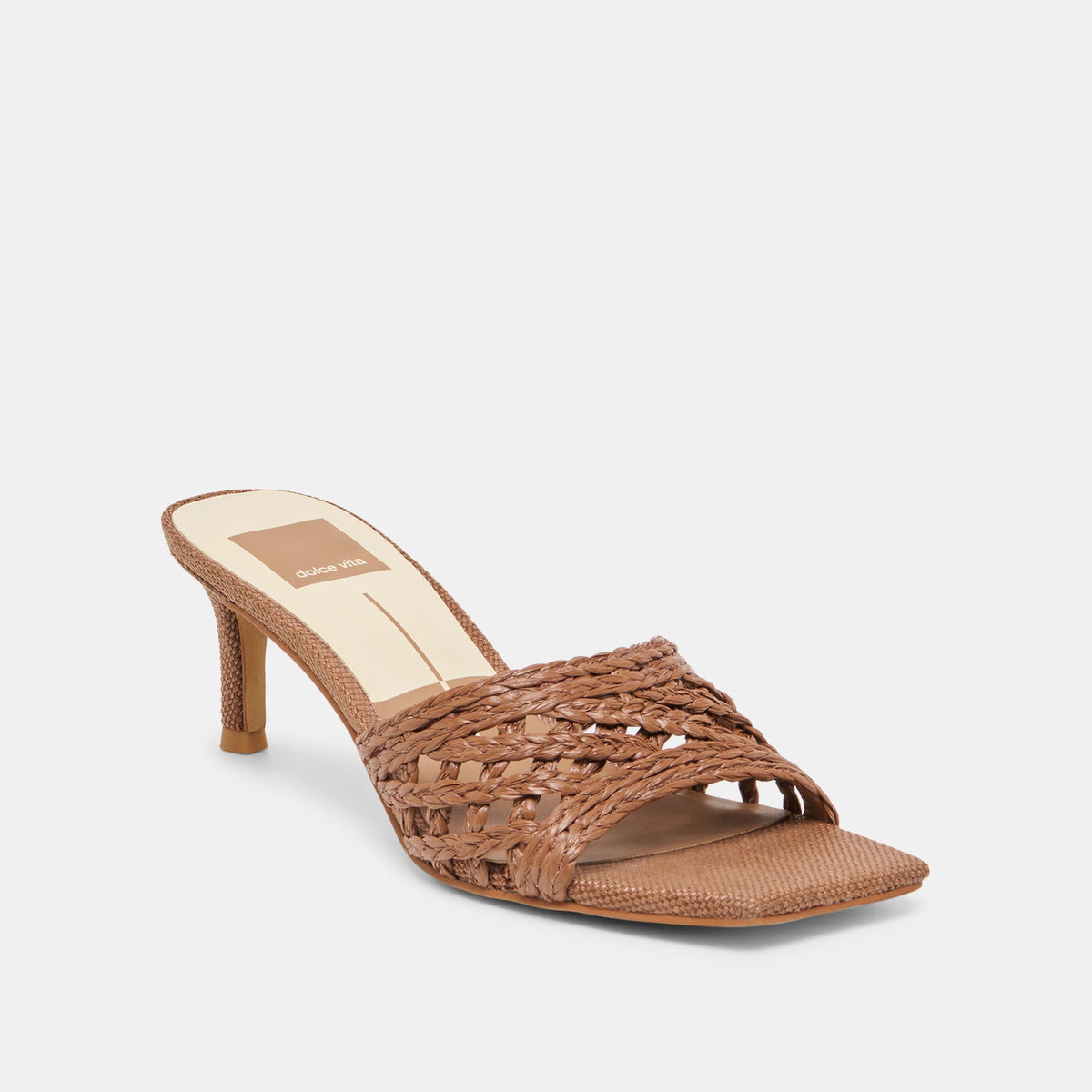 Bowen Cognac Raffia Heels | Dolce Vita Top Pick