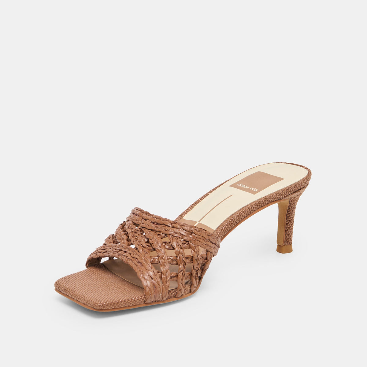 Bowen Cognac Raffia Heels | Dolce Vita Top Pick