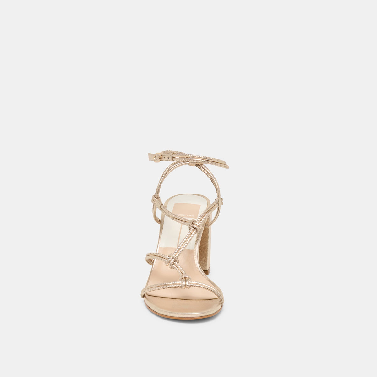 Fizzy Gold Leather Heels | Dolce Vita Signature