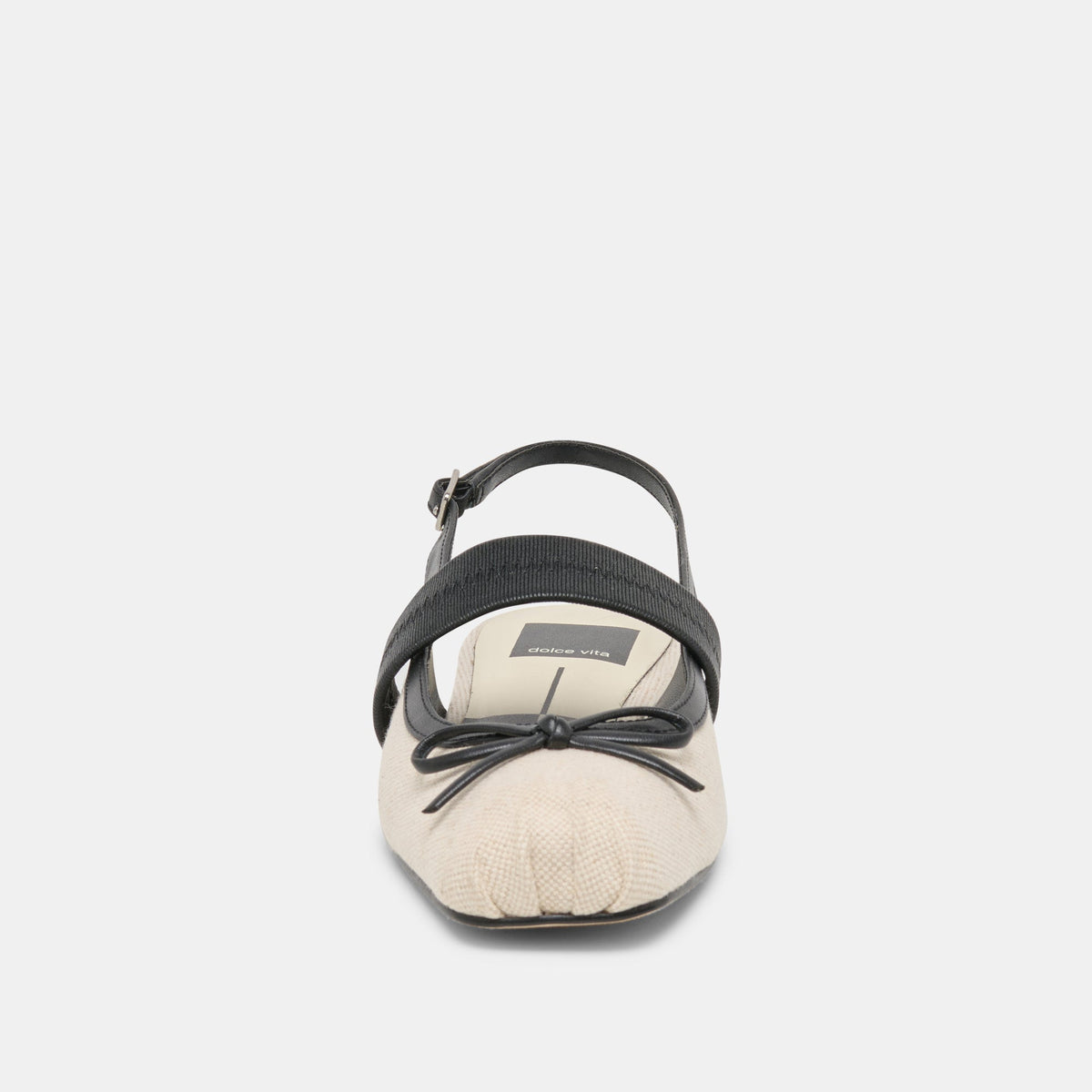 Grifan Natural Black Linen Flats | Dolce Vita Hot Sale