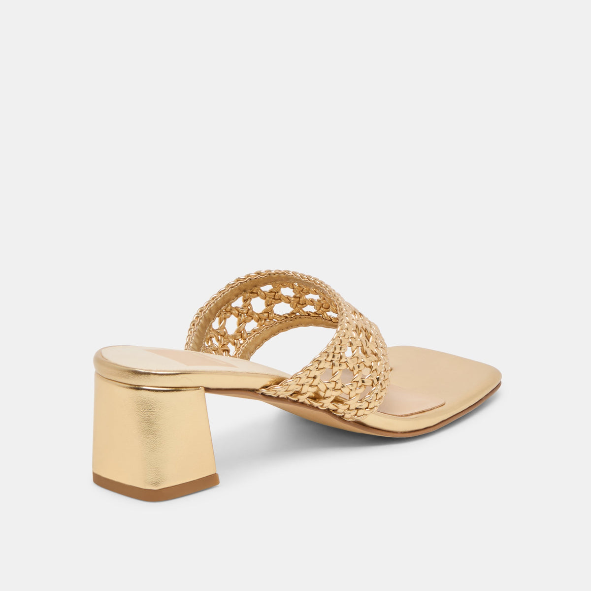 Barlo Gold Woven Stella Heels | Dolce Vita Top Pick