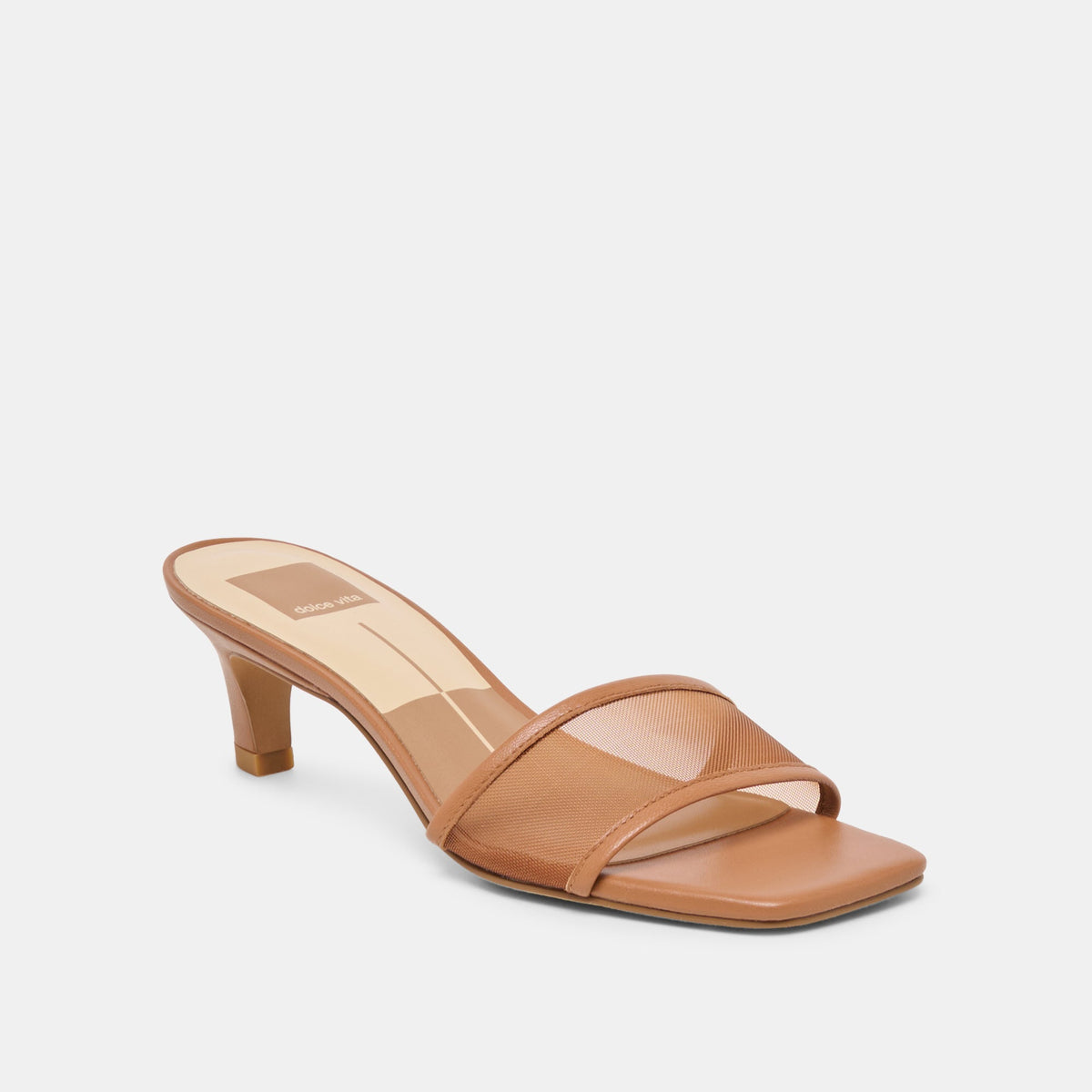 Rexa Mesh Caramel Mesh Heels | Dolce Vita Essential