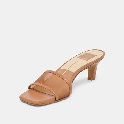 Rexa Mesh Caramel Mesh Heels | Dolce Vita Essential