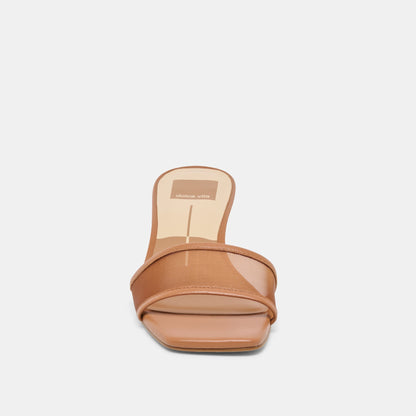 Rexa Mesh Caramel Mesh Heels | Dolce Vita Essential