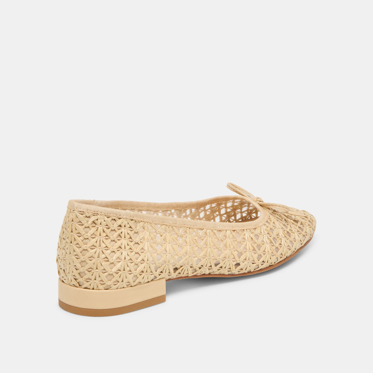 Ulicia Lt Natural Cross Hatch Raffia Ballet Flats | Dolce Vita Special Offer