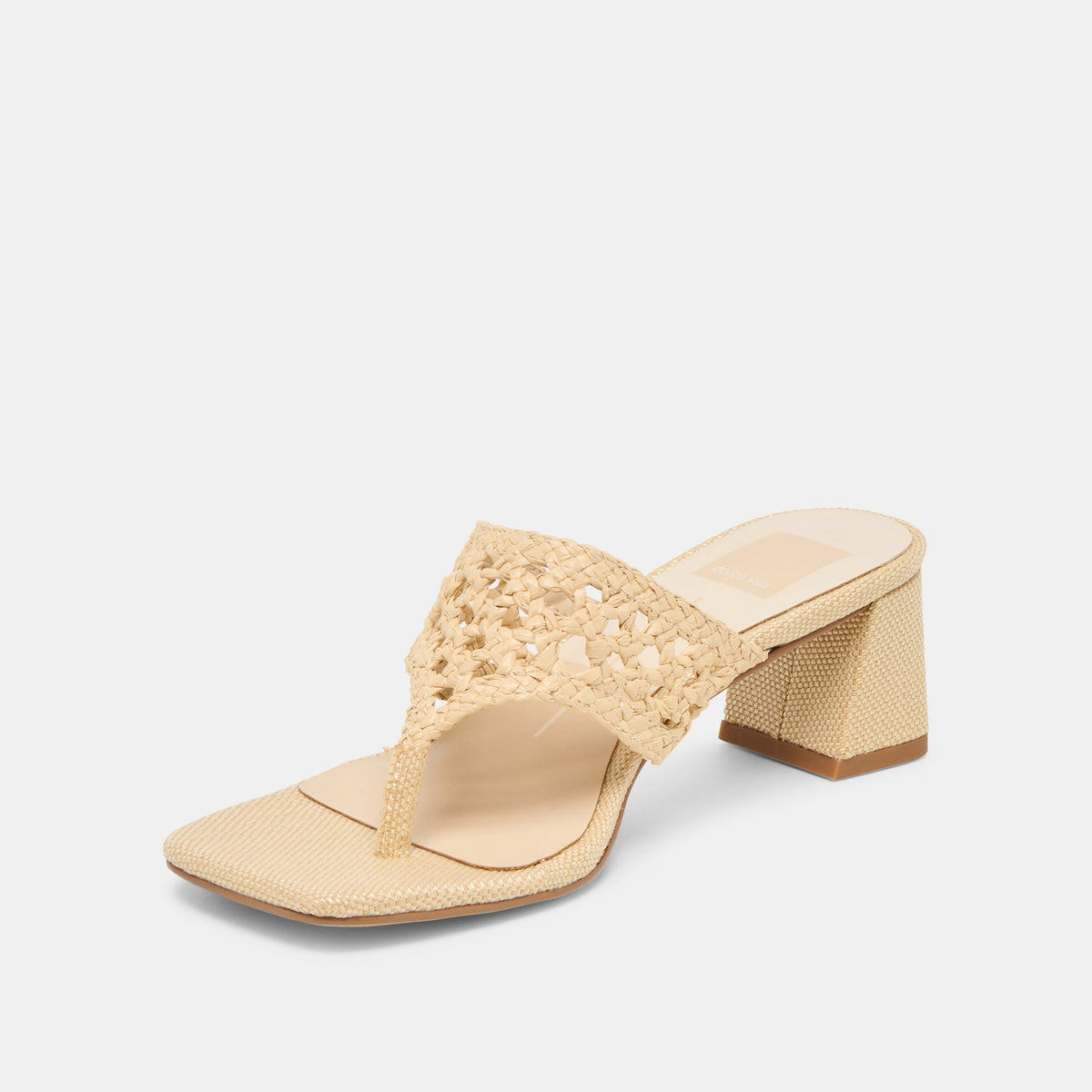 Barlo Lt Natural Woven Raffia Heels | Dolce Vita Popular