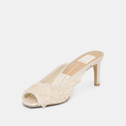 Samary Confetti Off White Satin Heels | Dolce Vita Exclusive