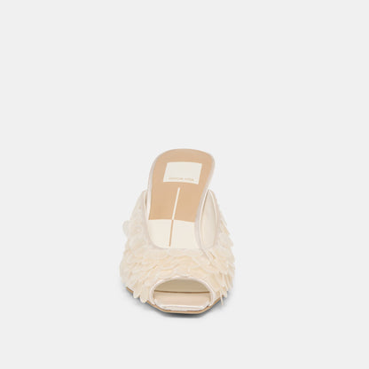 Samary Confetti Off White Satin Heels | Dolce Vita Exclusive