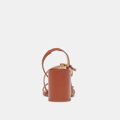 Faye Cognac Leather Heels | Dolce Vita Value