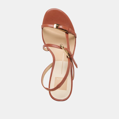 Faye Cognac Leather Heels | Dolce Vita Value