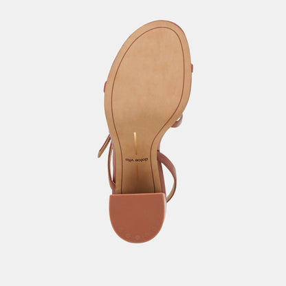 Faye Cognac Leather Heels | Dolce Vita Value