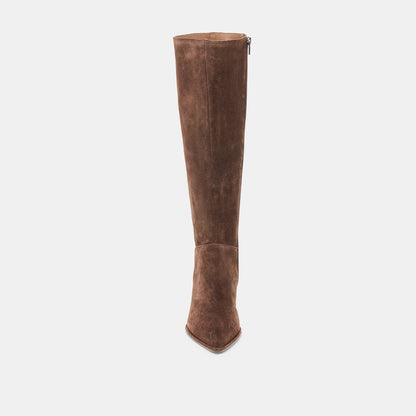 Aldy Dk Brown Suede Boots | Dolce Vita Discount