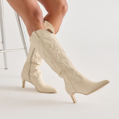 Alisa Creme Leather Boots | Dolce Vita Trending