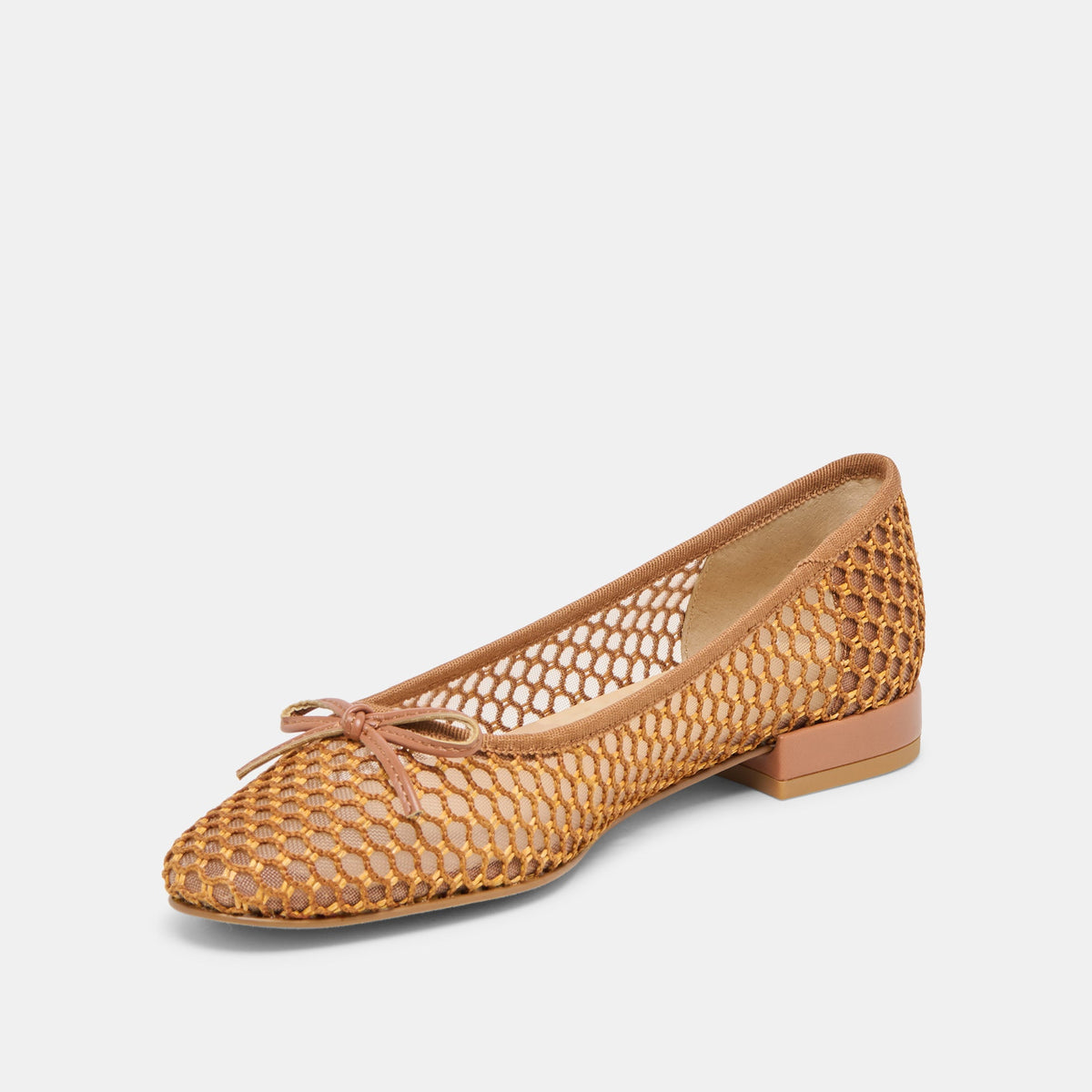 Ulicia Coral Woven Mesh Ballet Flats | Dolce Vita New