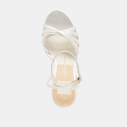 Ronica True White Satin Heels | Dolce Vita Trusted