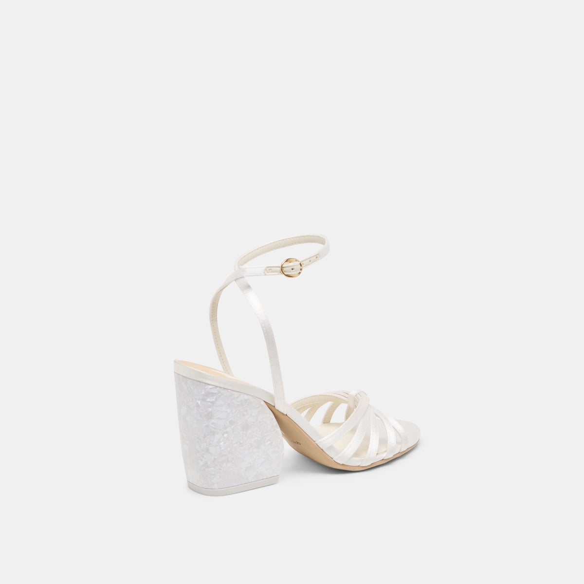 Ronica True White Satin Heels | Dolce Vita Trusted