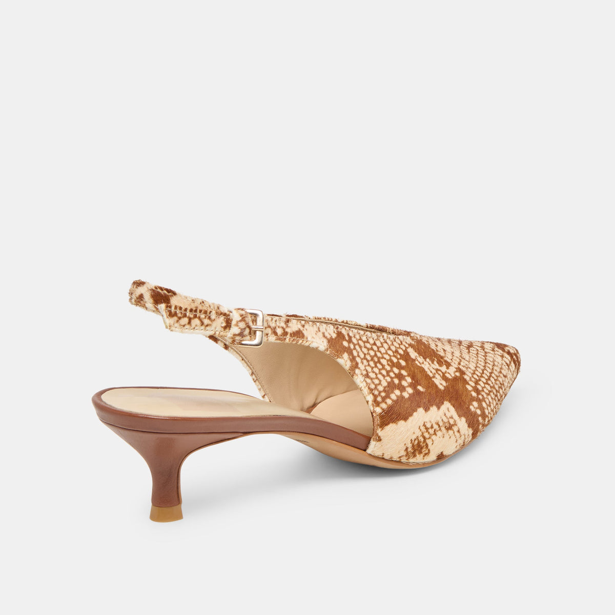 Alenna Brown Snake Calf Hair Heels | Dolce Vita Exclusive