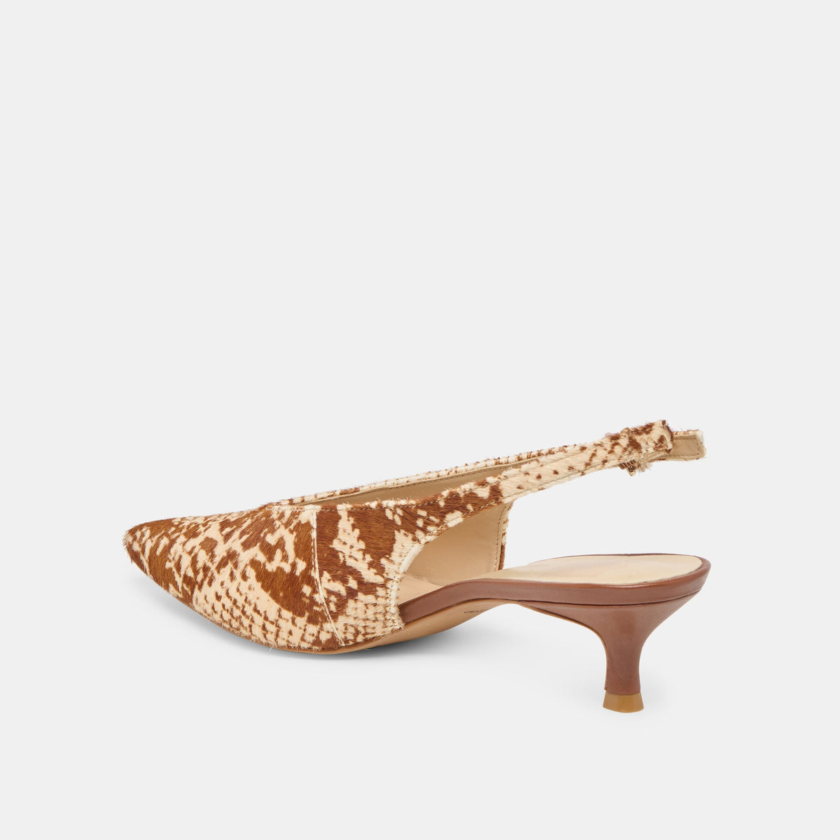 Alenna Brown Snake Calf Hair Heels | Dolce Vita Exclusive