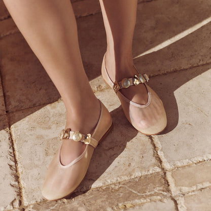 Relan French Vanilla Mesh Ballet Flats | Dolce Vita Quality