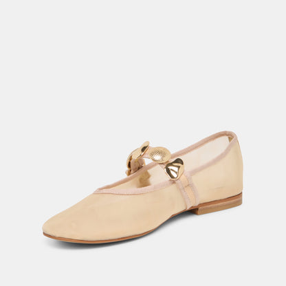 Relan French Vanilla Mesh Ballet Flats | Dolce Vita Quality