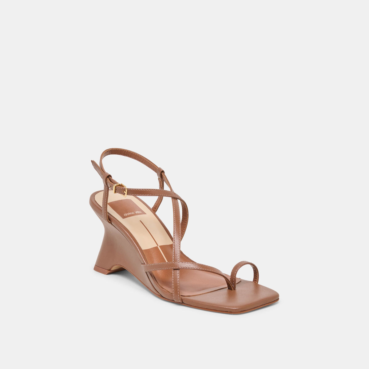 Aylee Cognac Leather Wedges | Dolce Vita Latest