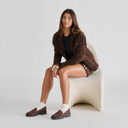 Merek Dk Brown Suede Loafers | Dolce Vita Smart Buy