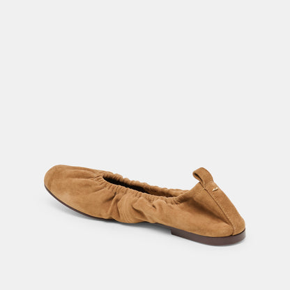 Conrad Lt Brown Suede Ballet Flats | Dolce Vita Recommended