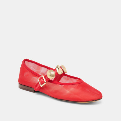 Relan Mesh Chili Mesh Ballet Flats | Dolce Vita Exclusive