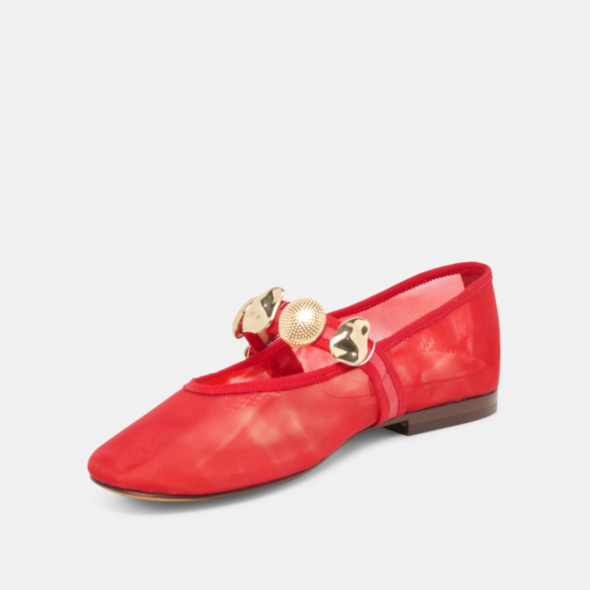 Relan Mesh Chili Mesh Ballet Flats | Dolce Vita Exclusive