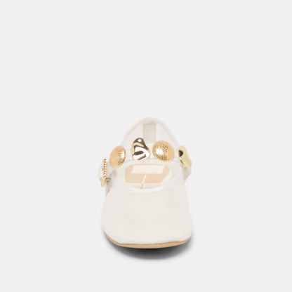 Relan Mesh White Mesh Ballet Flats | Dolce Vita Essential