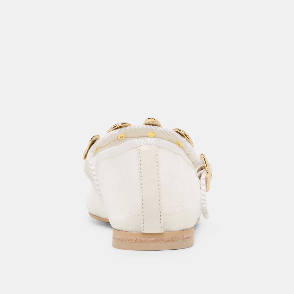 Relan Mesh White Mesh Ballet Flats | Dolce Vita Essential