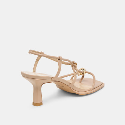 Manji Wide Light Tan Leather Heels | Dolce Vita New