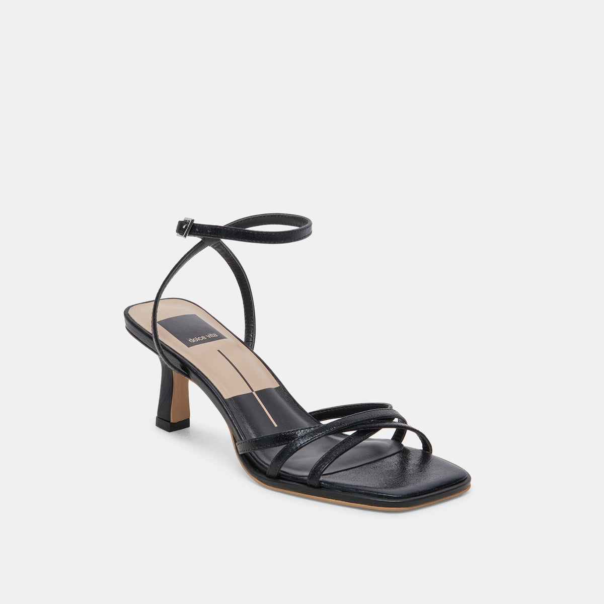 Manji Wide Midnight Patent Leather Heels | Dolce Vita Quality